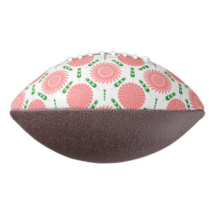 patroon met roze bloemen american football