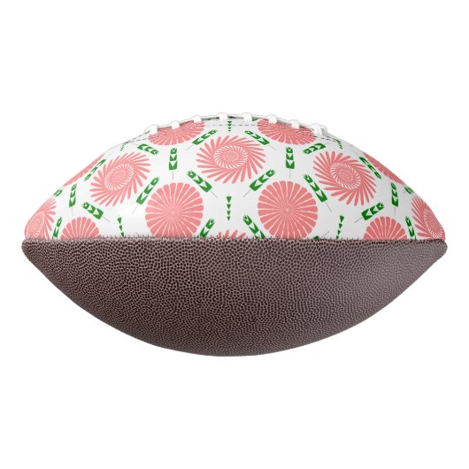 patroon met roze bloemen american football (Gedraaid 90)