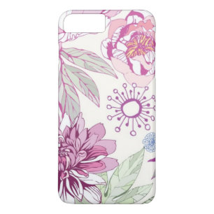 Patroon met roze bloemen Case-Mate iPhone case
