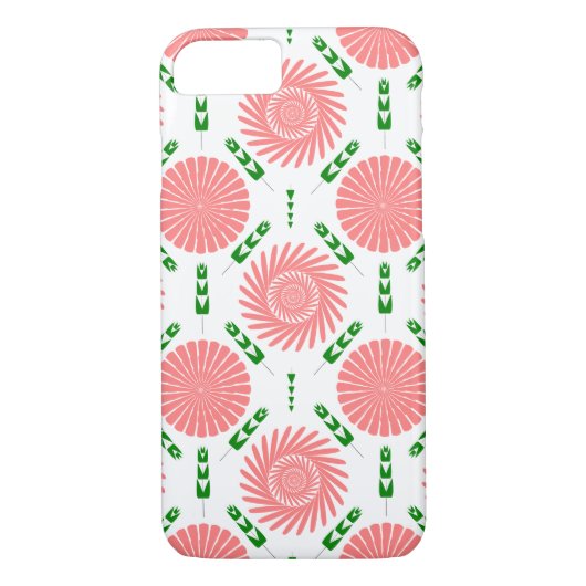 patroon met roze bloemen Case-Mate iPhone case (Achterkant)