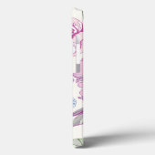 Patroon met roze bloemen Case-Mate iPhone case (Achterkant / Links)