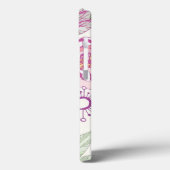 Patroon met roze bloemen Case-Mate iPhone case (Achterkant / Links)
