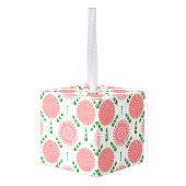 patroon met roze bloemen decoratie (Achter hoekig)