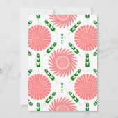 patroon met roze bloemen kaart (Voorkant)