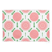 patroon met roze bloemen kussensloop (Voorkant)