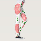patroon met roze bloemen leggings (Rechts)