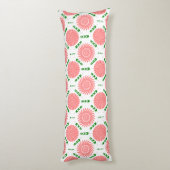 patroon met roze bloemen lichaamskussen (Achterkant (Verticaal))