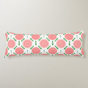 patroon met roze bloemen lichaamskussen