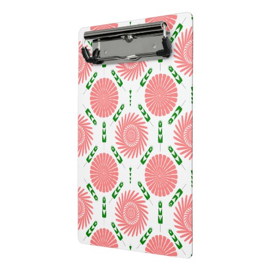 patroon met roze bloemen mini klembord (Angled2)