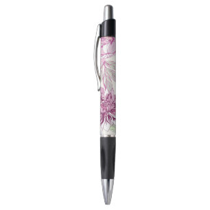Patroon met roze bloemen pen
