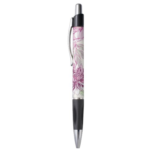 Patroon met roze bloemen pen (Top (Verticaal))