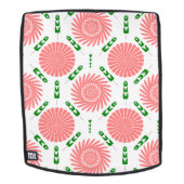 patroon met roze bloemen rugtassen (Verwijderbaar gezicht)