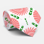 patroon met roze bloemen stropdas (Opgerold)