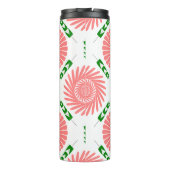 patroon met roze bloemen thermosbeker (Achterkant)