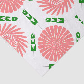patroon met roze bloemen tissuepapier (Detail)