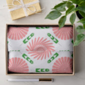 patroon met roze bloemen tissuepapier (Geschenk)