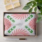 patroon met roze bloemen tissuepapier (Geschenk)