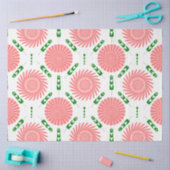 patroon met roze bloemen tissuepapier (Craft)