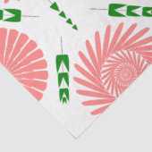 patroon met roze bloemen tissuepapier (Detail)