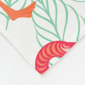 Patroon met roze flamingornamenten op een achtergr fleece deken (Hoek)