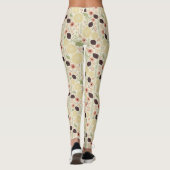 Patroon met roze groene bloemen leggings (Achterkant)