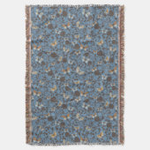 patroon met rozen en vlinder deken (Voorkant Verticaal)