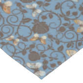 patroon met rozen en vlinder tafelkleed (Gekanteld)