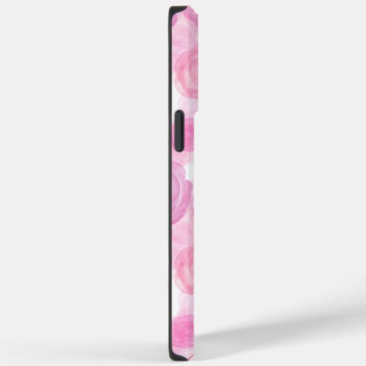 Patroon met Rozen in waterkleur met Jouw naam Case-Mate iPhone Case (Achterkant / Rechts)