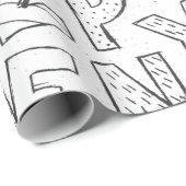 patroon met schattig alfabet cadeaupapier (Rol Hoek)