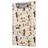 patroon met schattige honden klembord (Links)