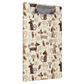 patroon met schattige honden klembord (Rechts)