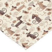 patroon met schattige honden korte tafelloper (Hoek)