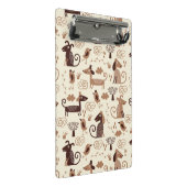 patroon met schattige honden mini klembord (Schuin)
