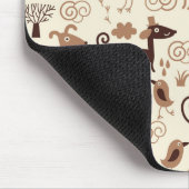 patroon met schattige honden muismat (Hoek)