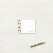 patroon met schattige honden post-it® notes (Op bureau)