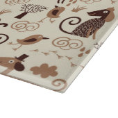 patroon met schattige honden snijplank (Hoek)