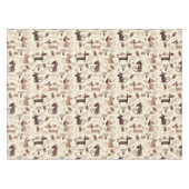 patroon met schattige honden tafelkleed (Voorkant (Horizontaal))