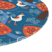 patroon met schattige katten en vogels snijplank (Hoek)