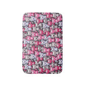 patroon met schattige kawaï - doodle cats 2 badmat (Voorkant Verticaal)