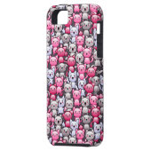 patroon met schattige kawaï - doodle cats 2 Case-Mate iPhone case (Achterkant Links)