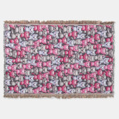 patroon met schattige kawaï - doodle cats 2 deken (Voorkant)