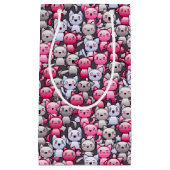 patroon met schattige kawaï - doodle cats 2 klein cadeauzakje (Voorkant)