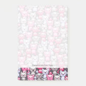 patroon met schattige kawaï - doodle cats 2 post-it® notes (Voorkant)