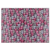 patroon met schattige kawaï - doodle cats 2 snijplank (Voorkant)