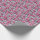 patroon met schattige kawaï - doodle katten 2 cadeaupapier (Hoek)