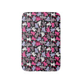 patroon met schattige kawaii - doodle katten 3 badmat (Voorkant Verticaal)