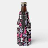patroon met schattige kawaii - doodle katten 3 flesjeskoeler (Fles Achterkant)