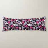 patroon met schattige kawaii - doodle katten 3 lichaamskussen (Voorkant)