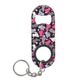 patroon met schattige kawaii - doodle katten 3 mini flessenopener (Voorkant)