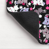 patroon met schattige kawaii - doodle katten 3 muismat (Hoek)